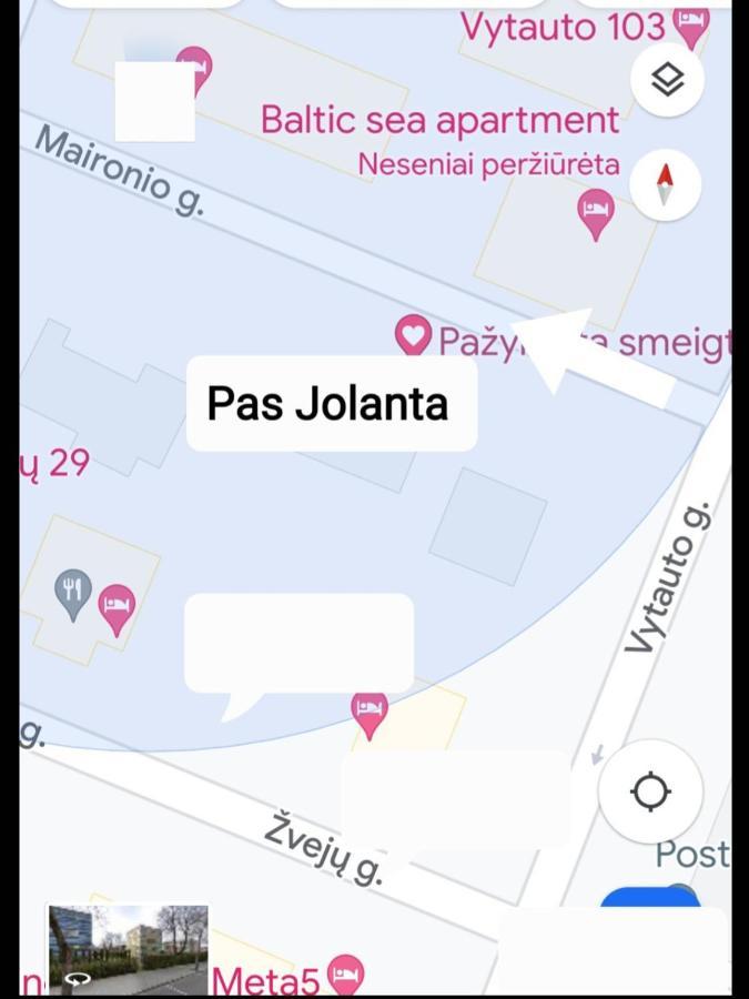 Pas Jolanta Apartment พาลังกา ภายนอก รูปภาพ